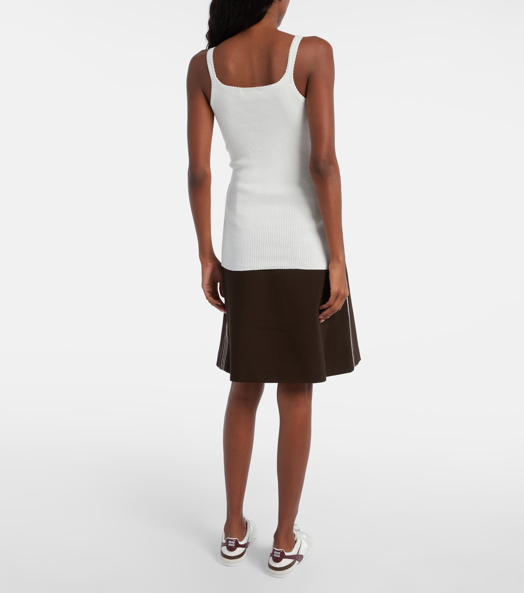Lace-trimmed cotton top - 3