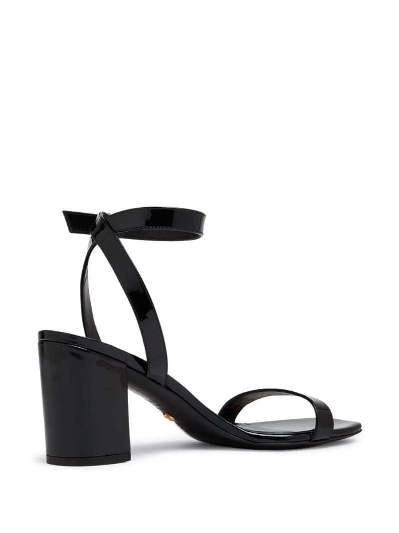 open-toe leather sandals - 3