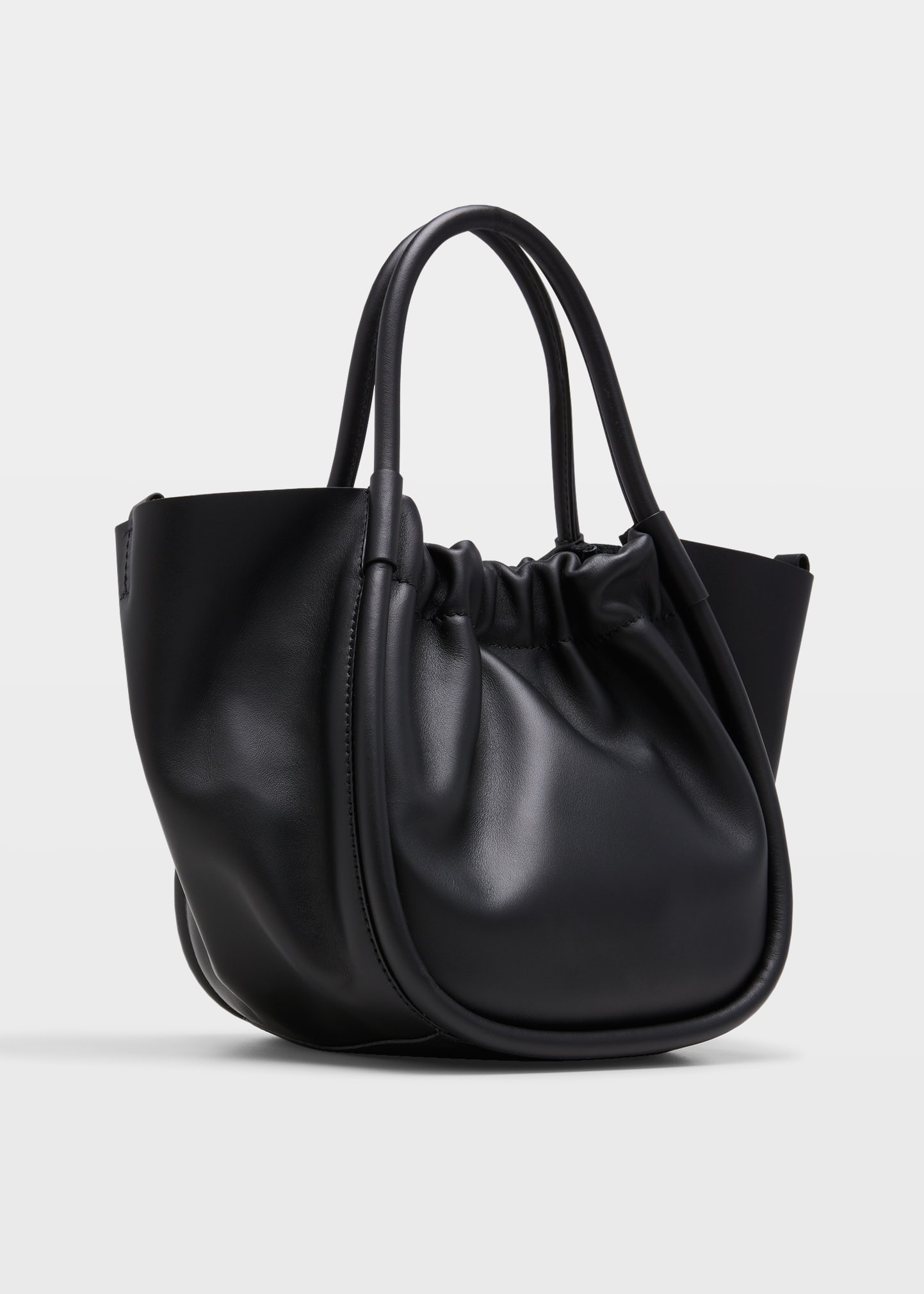 Ruched Top Handle Tote Bag - 3