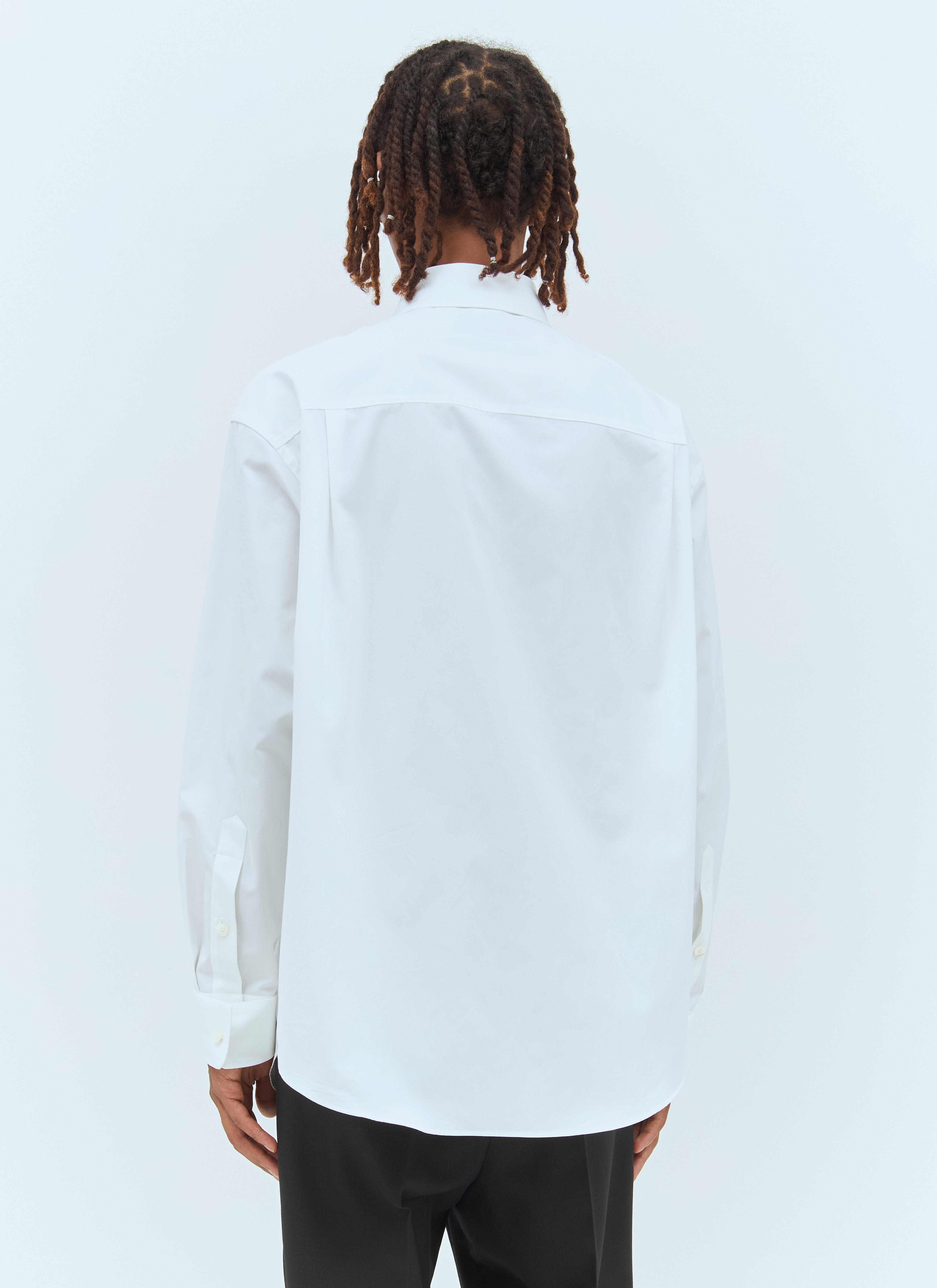 Gucci Men Double-Collar Poplin Shirt - 6