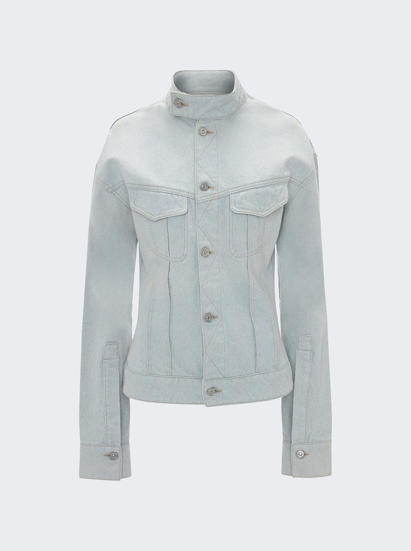 Sculptural Denim Jacket Light Blue 1
