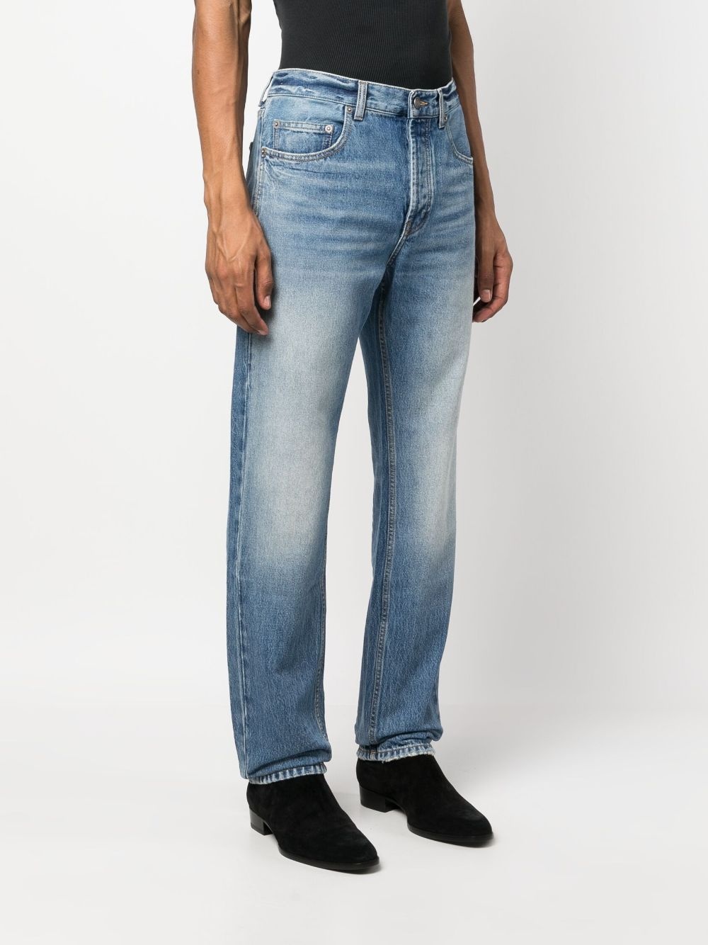mid-rise straight-leg jeans - 3