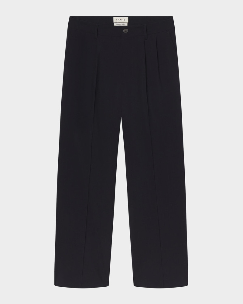 Men's Baggy Straight-Leg Pleated Trousers 1