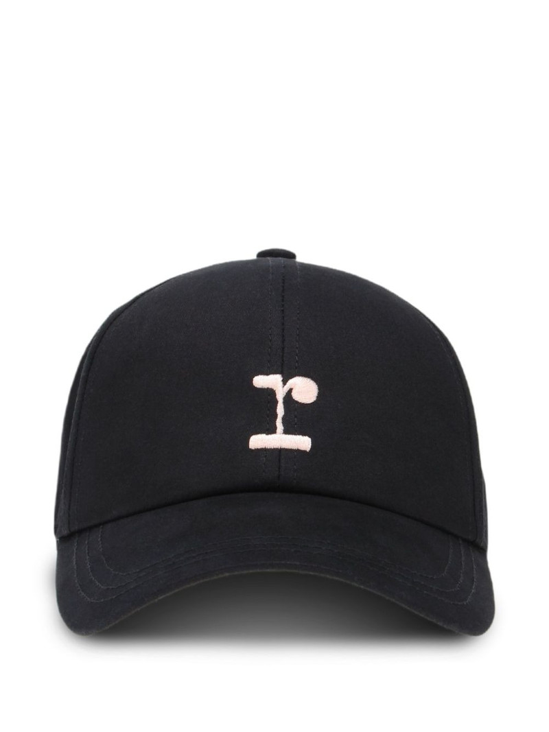embroidered-logo ribbon cap 1