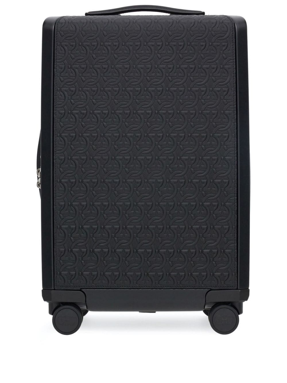 Gancio embossed pattern leather luggage - 1