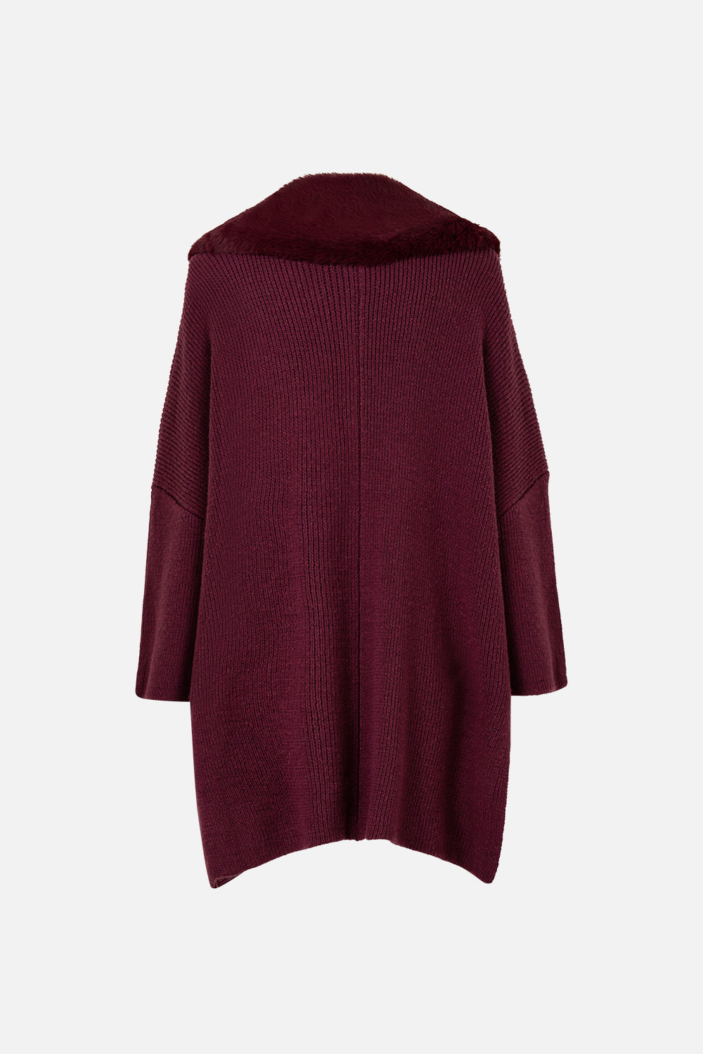 KNIT RELAXED LAYER WITH FAUX FUR - 8