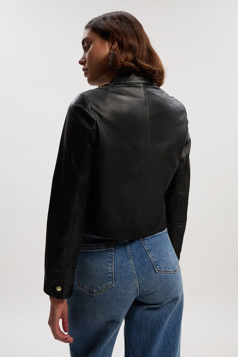 Leather Pocket Tailored Jacket 5