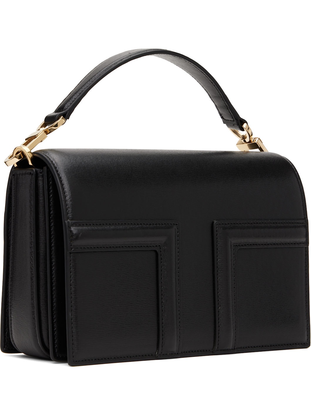 Black Mini T-Flap Leather Bag - 2
