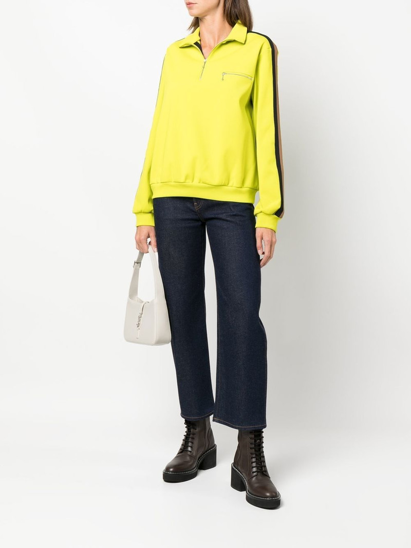 TORY BURCH side-stripe detail sweatshirt outlook