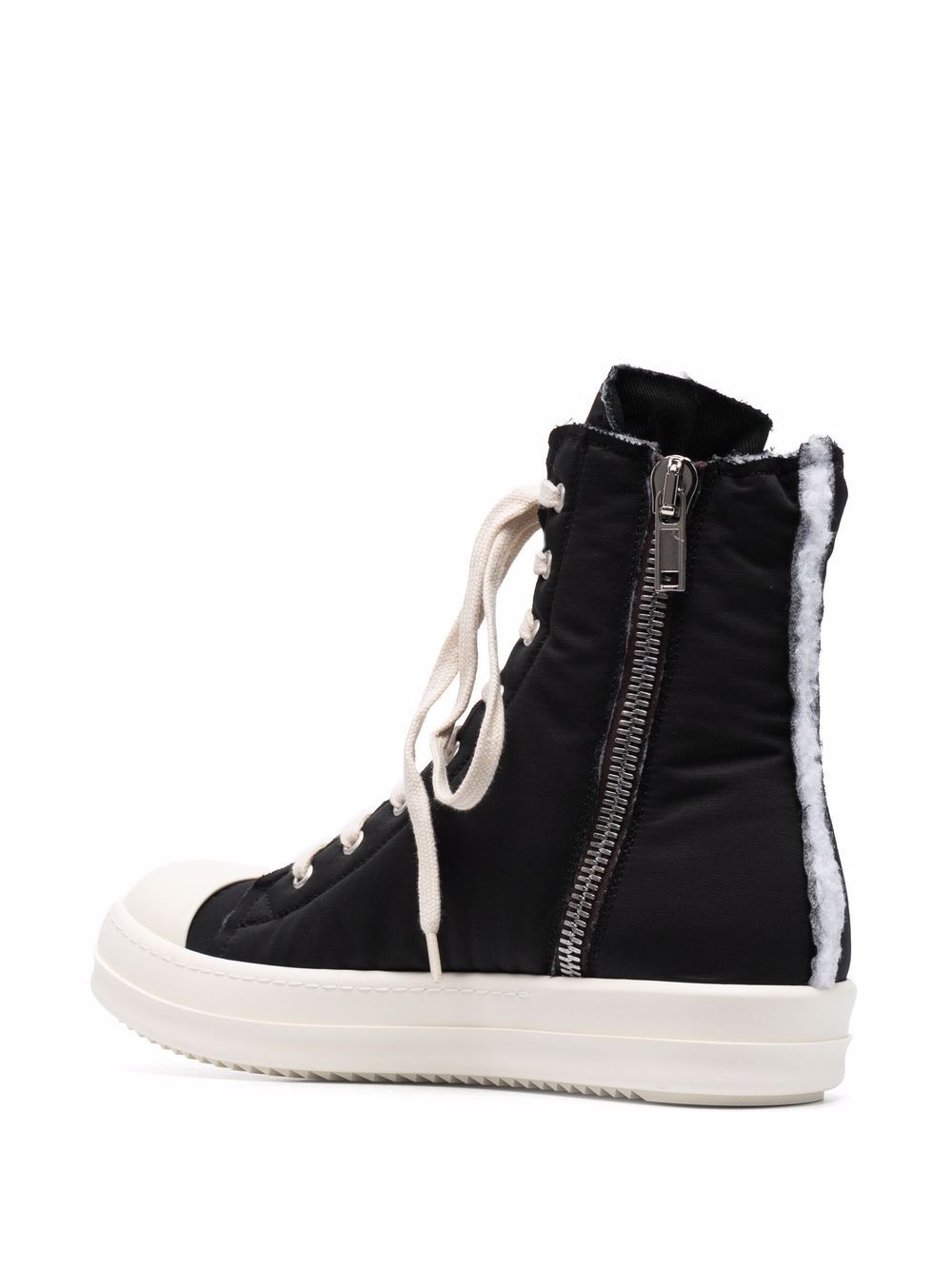 lace-up high-top sneakers - 3