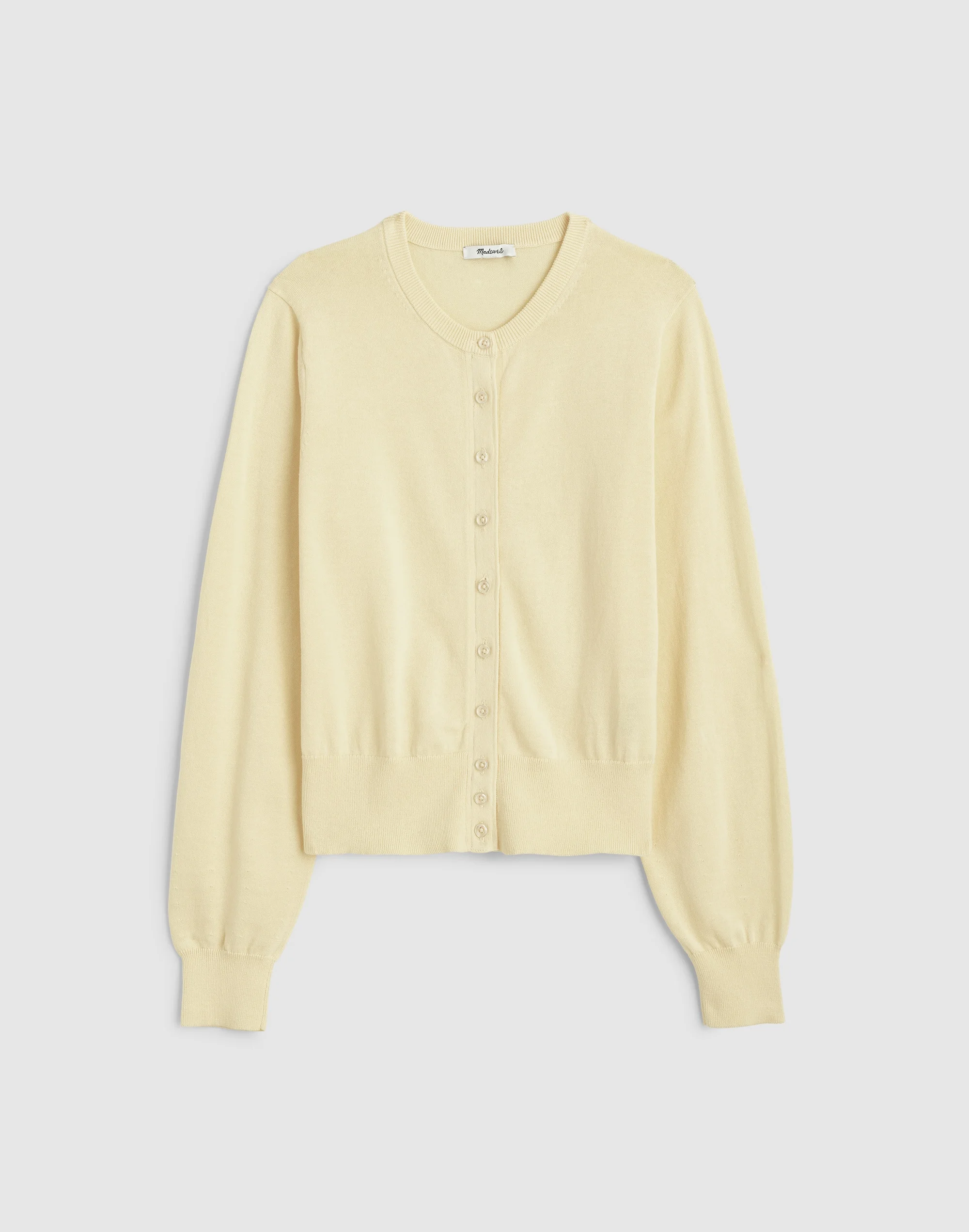 Button-Front Cardigan in 100% Cotton - 1
