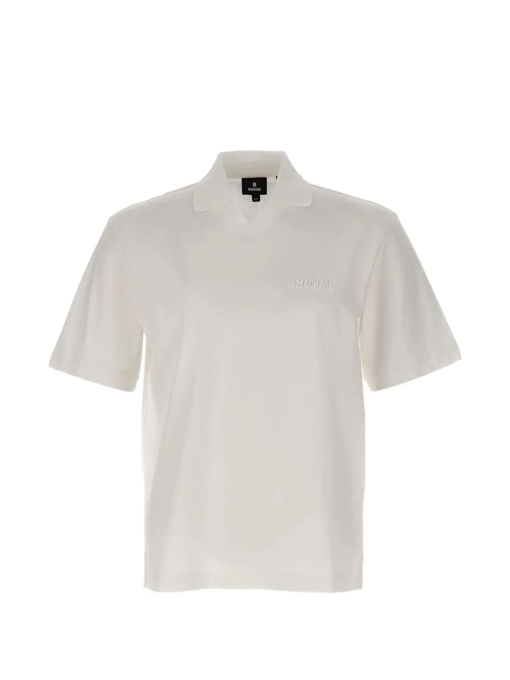 V-neck logo-plaque T-shirt - 1