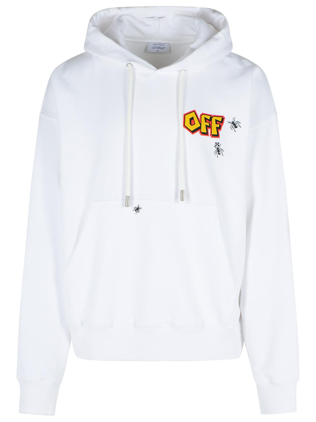 Off-White 'Arrow' White Cotton Sweatshirt Men - 1