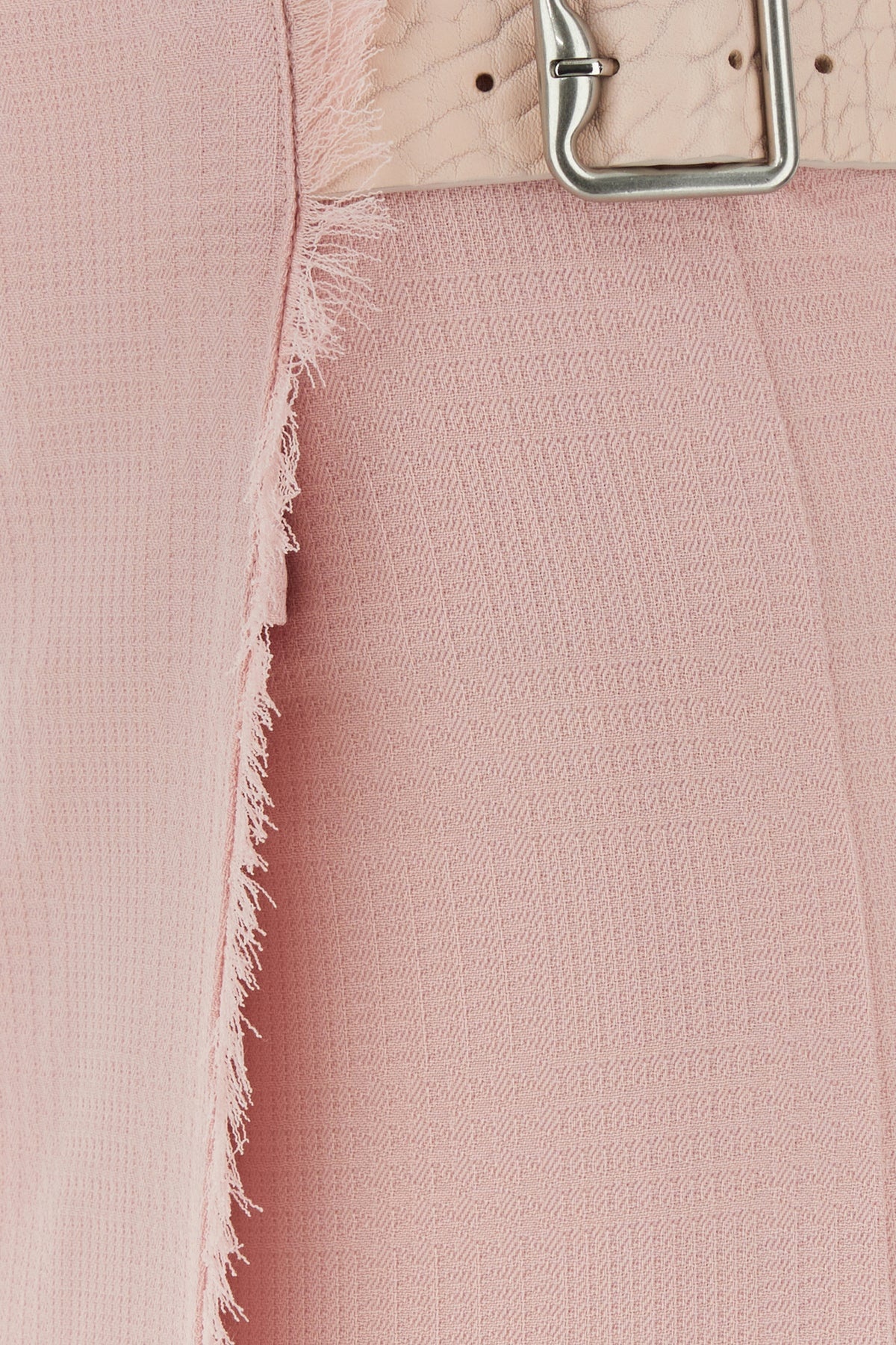 Pink wool mini skirt - 5