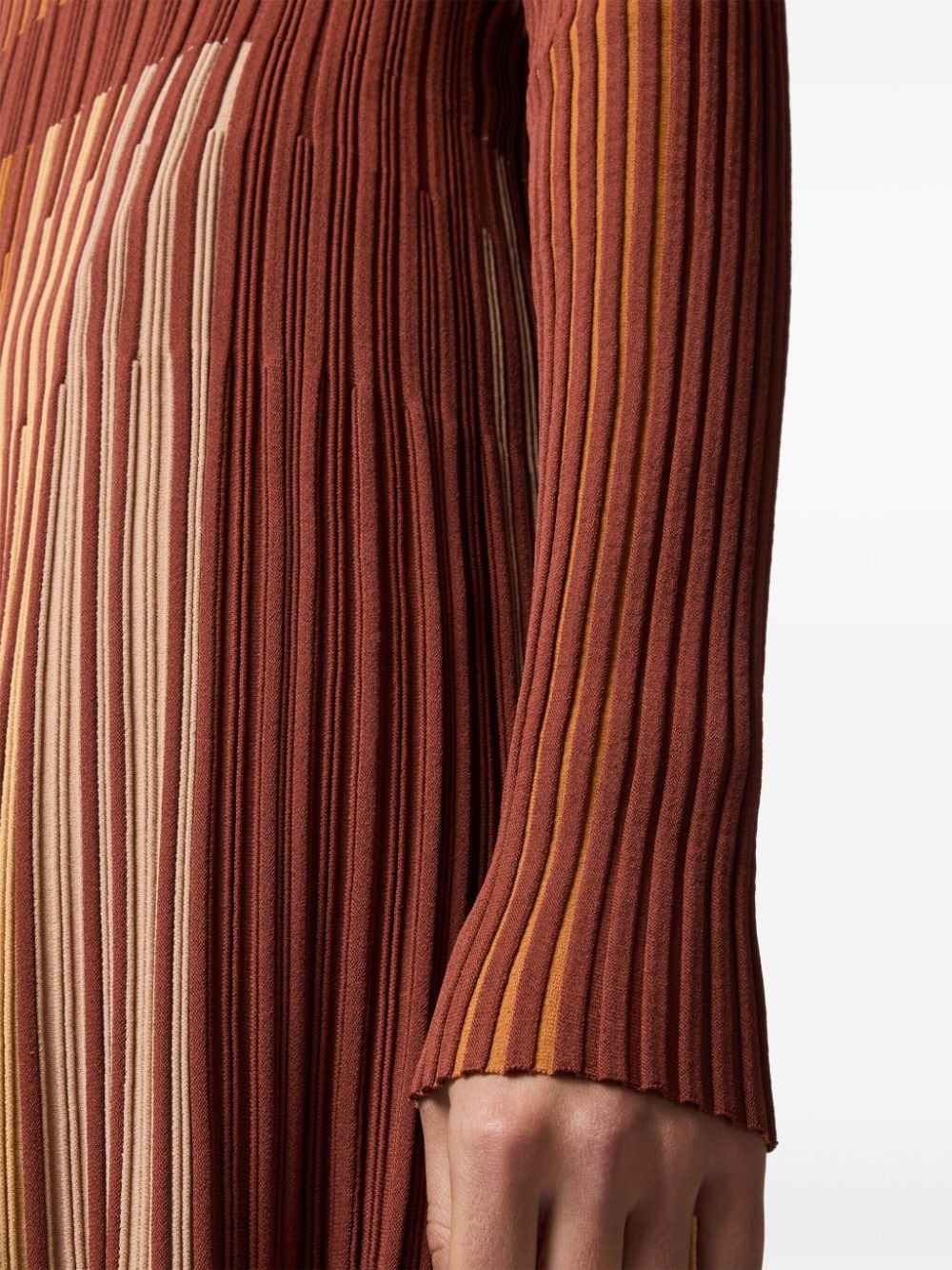 striped knitted dress - 4