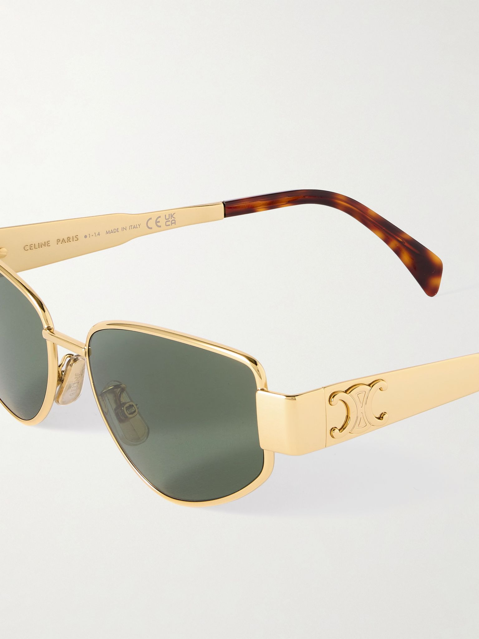 Cat-eye gold-tone sunglasses Gold - 4