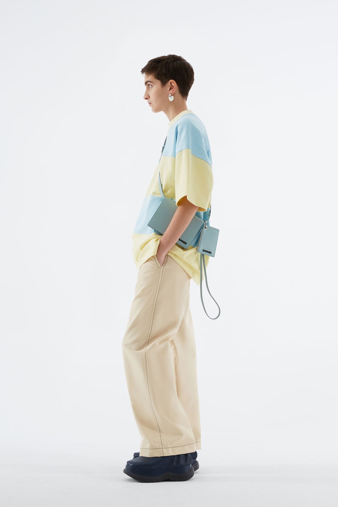 AZURE & CREAM OVER T-SHIRT - 4