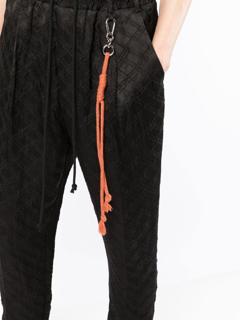 diamond-pattern lounge pants - 5