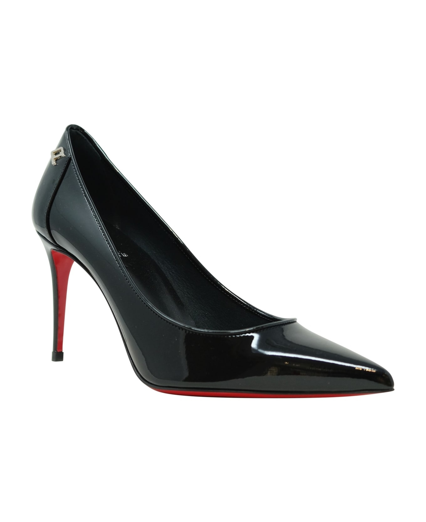 Christian Louboutin Black Patent Leather Sporty Kate 85 Pumps - 2