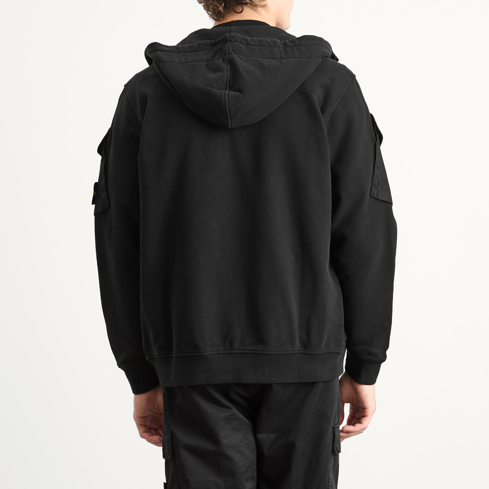 Stone Island Brushed Fleece Cargo Pocket Hoodie - 3
