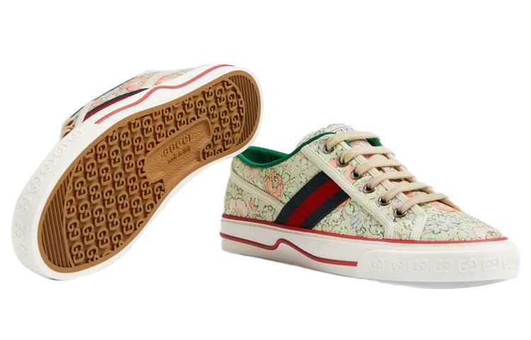 【GUCCI】グッチ テニス 1977リバティ フラワー シェリーライン 36+ WMNS) Liberty of London x Gucci Tennis 1977 'Floral - Light