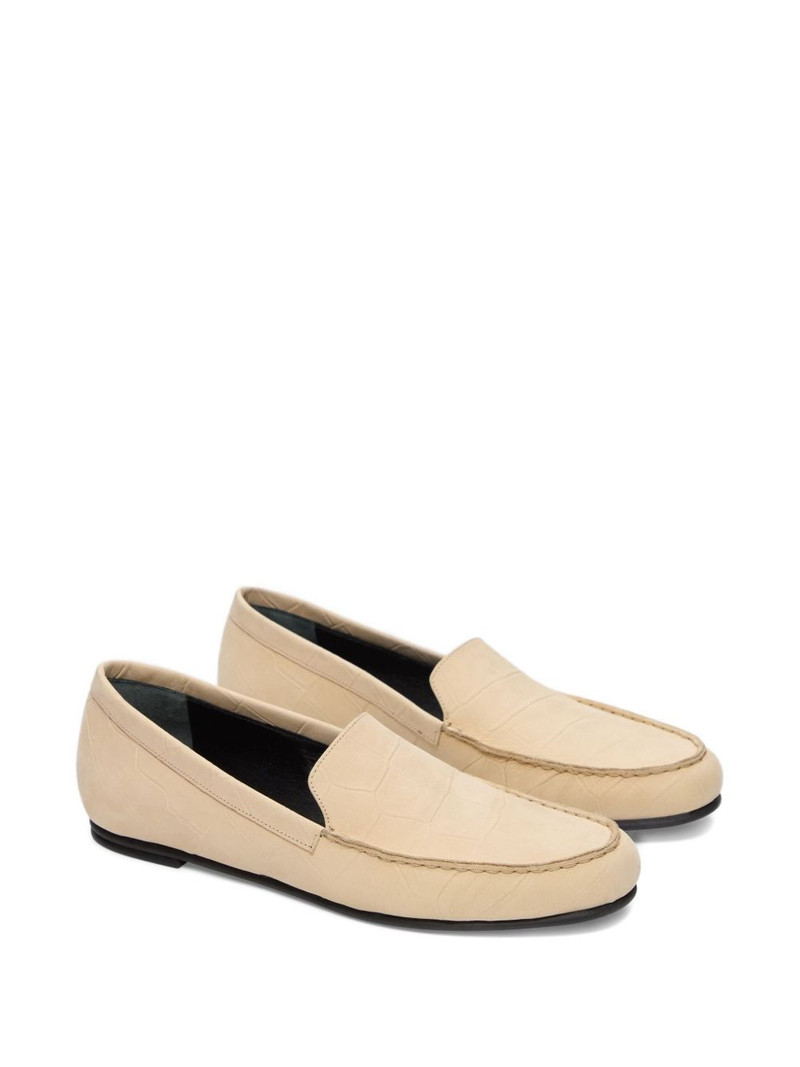 Loulou de Saison Pesaro topstitching loafers outlook