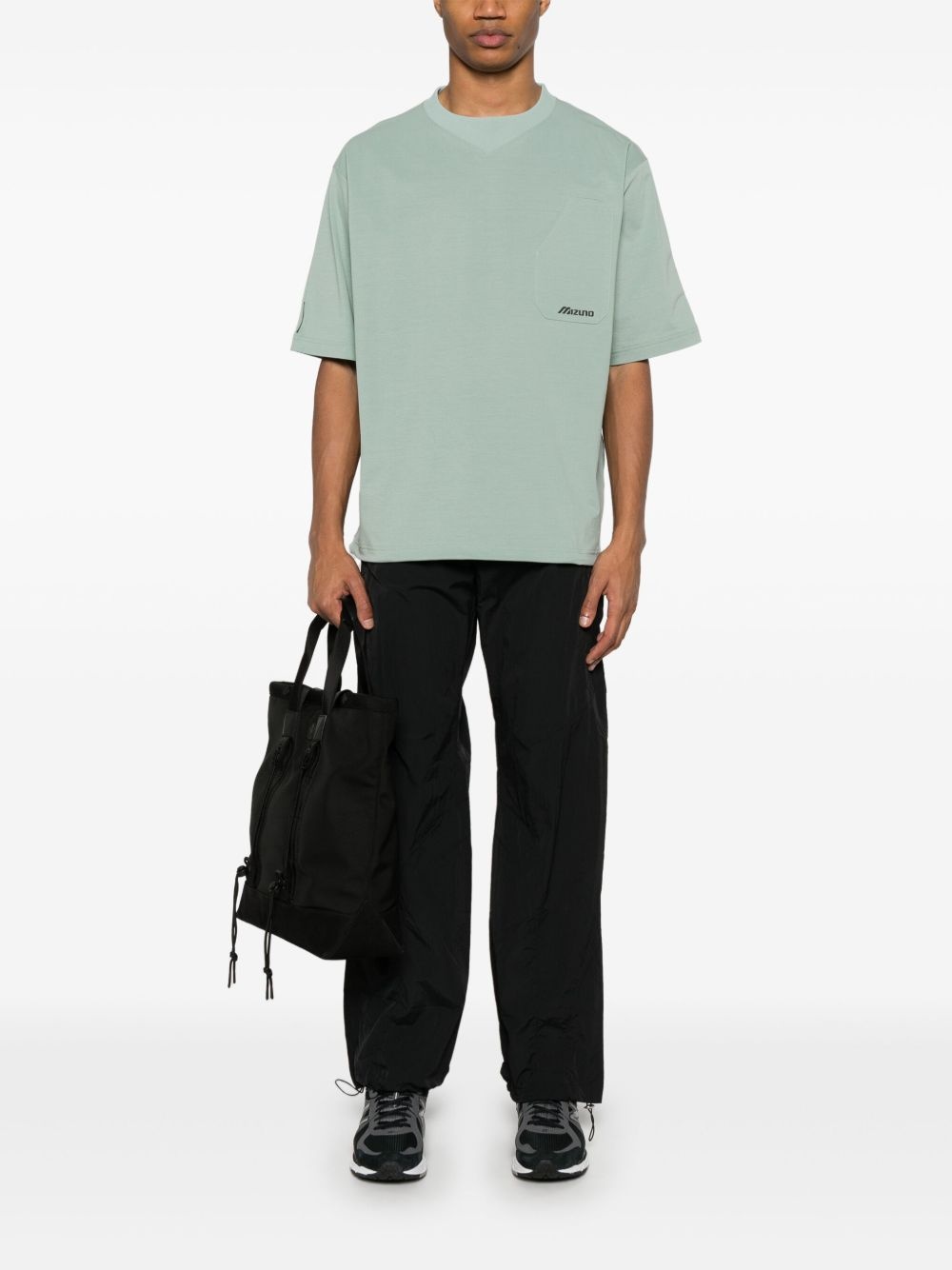 Mizuno side zip slit T-shirt | REVERSIBLE