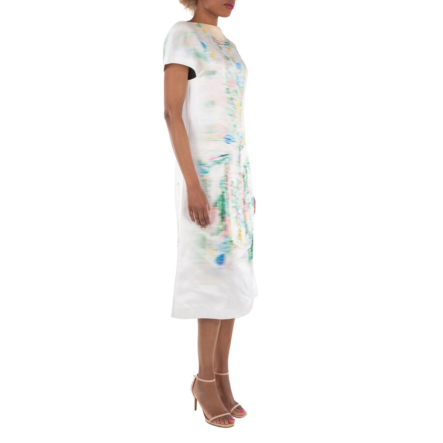 Loewe Attern-Printed Short-Sleeved Silk Dress - 6