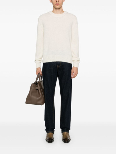 TOM FORD brushed crew-neck jumper outlook