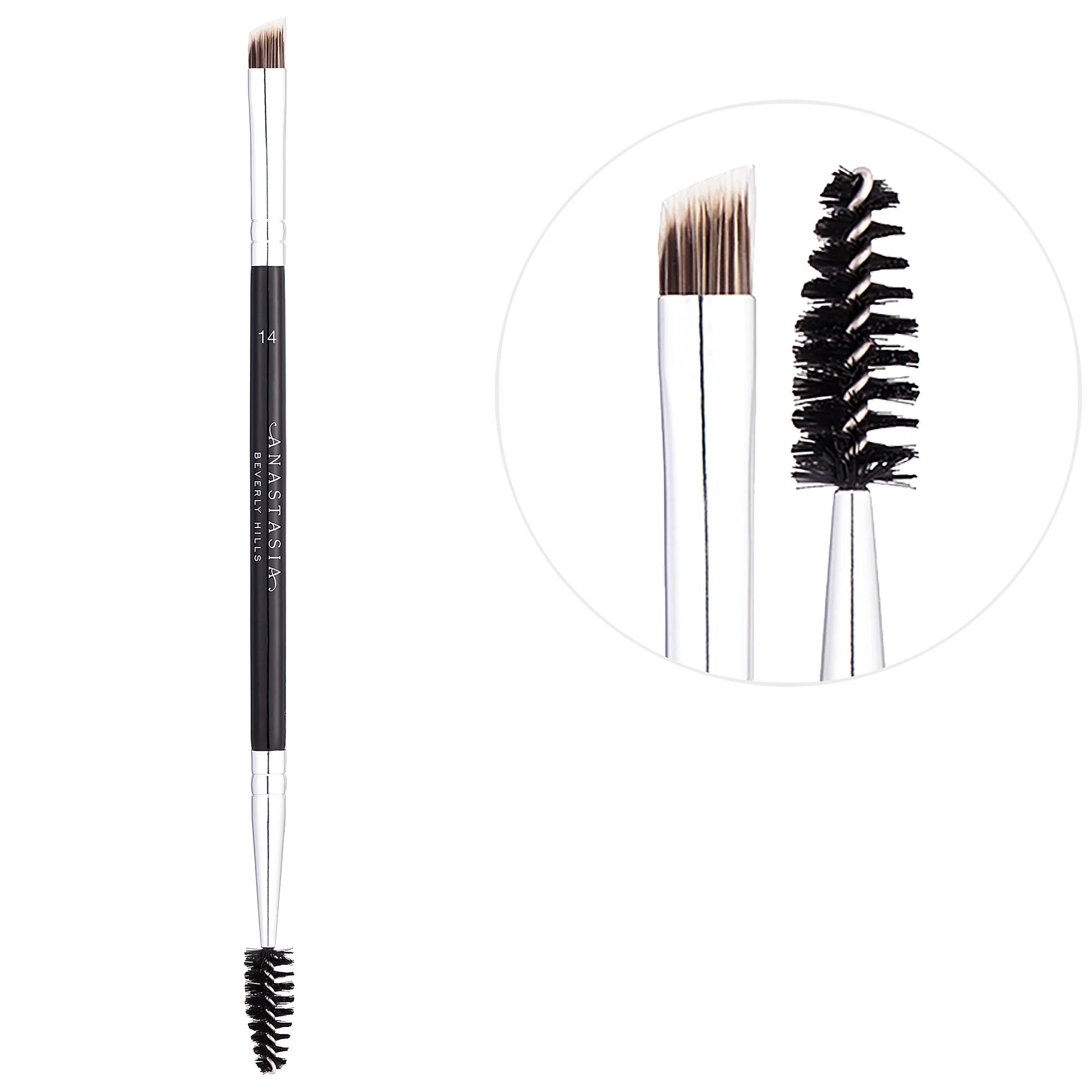 Dual-Ended Filling and Detailing Eyebrow Brush #14 - 1