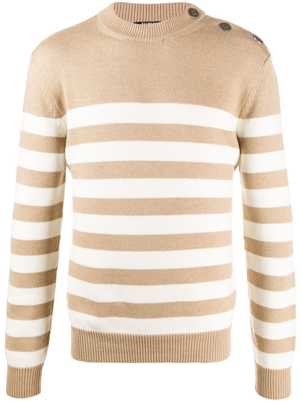 striped wool jumper - 1