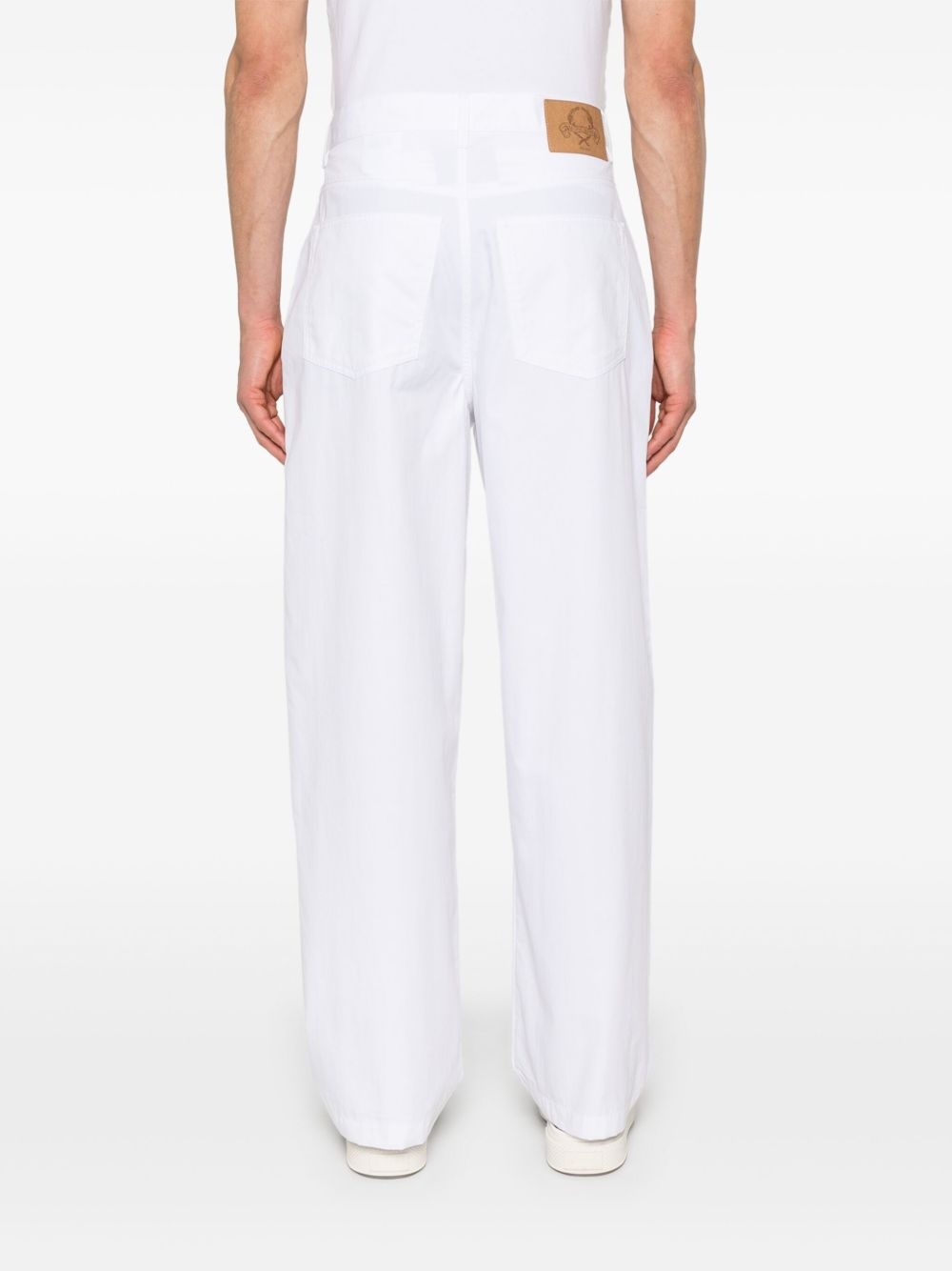 pleated wide-leg trousers - 4