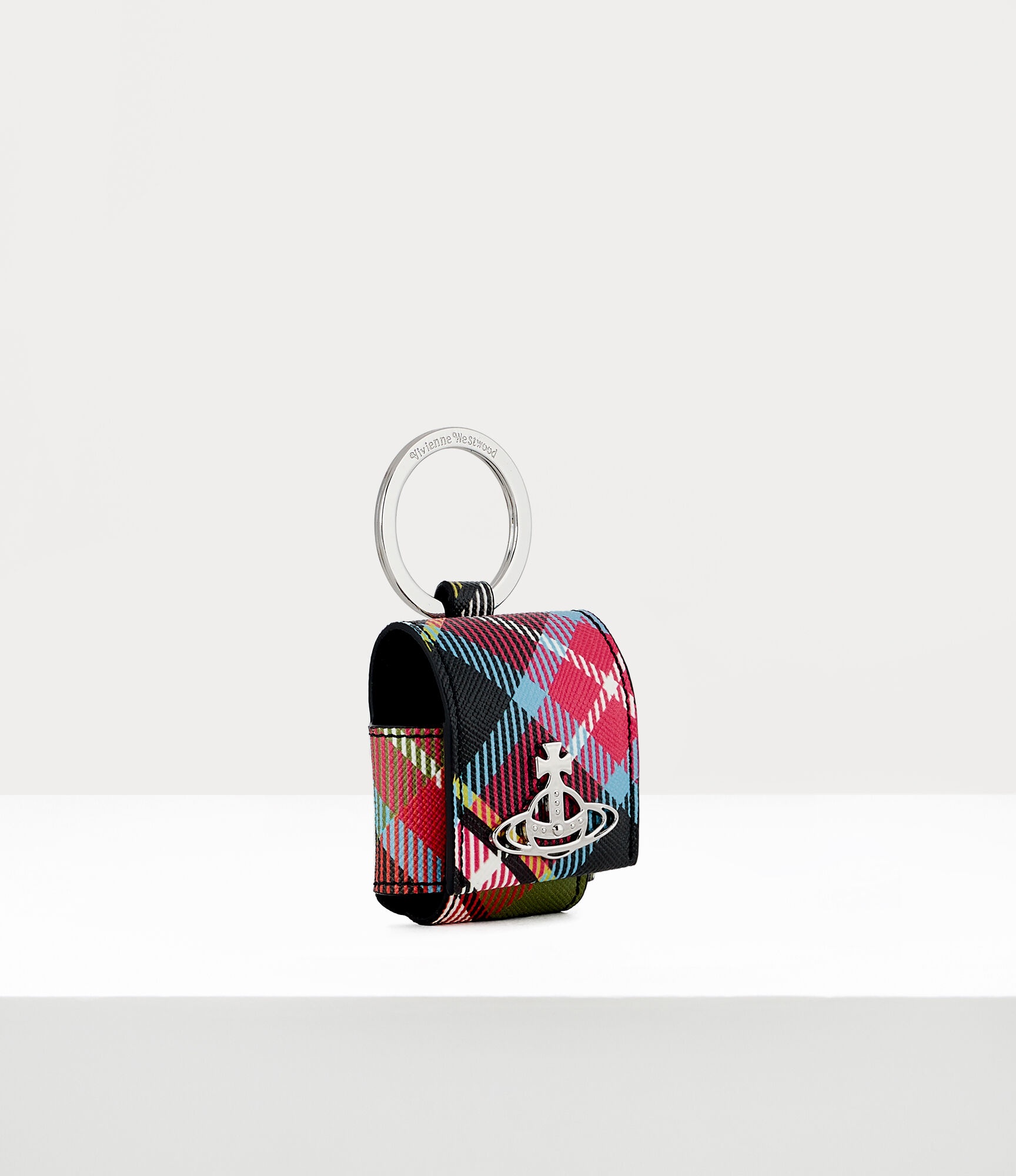 DERBY SMALL ROUNDED AIRPOD CASE TARTAN - 2