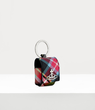 Vivienne Westwood DERBY SMALL ROUNDED AIRPOD CASE TARTAN outlook