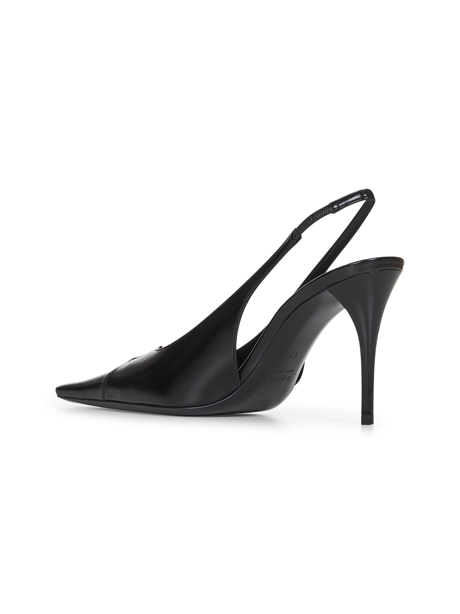 Saint Laurent Women Black Leather Babylone Breteuil Pumps - 3