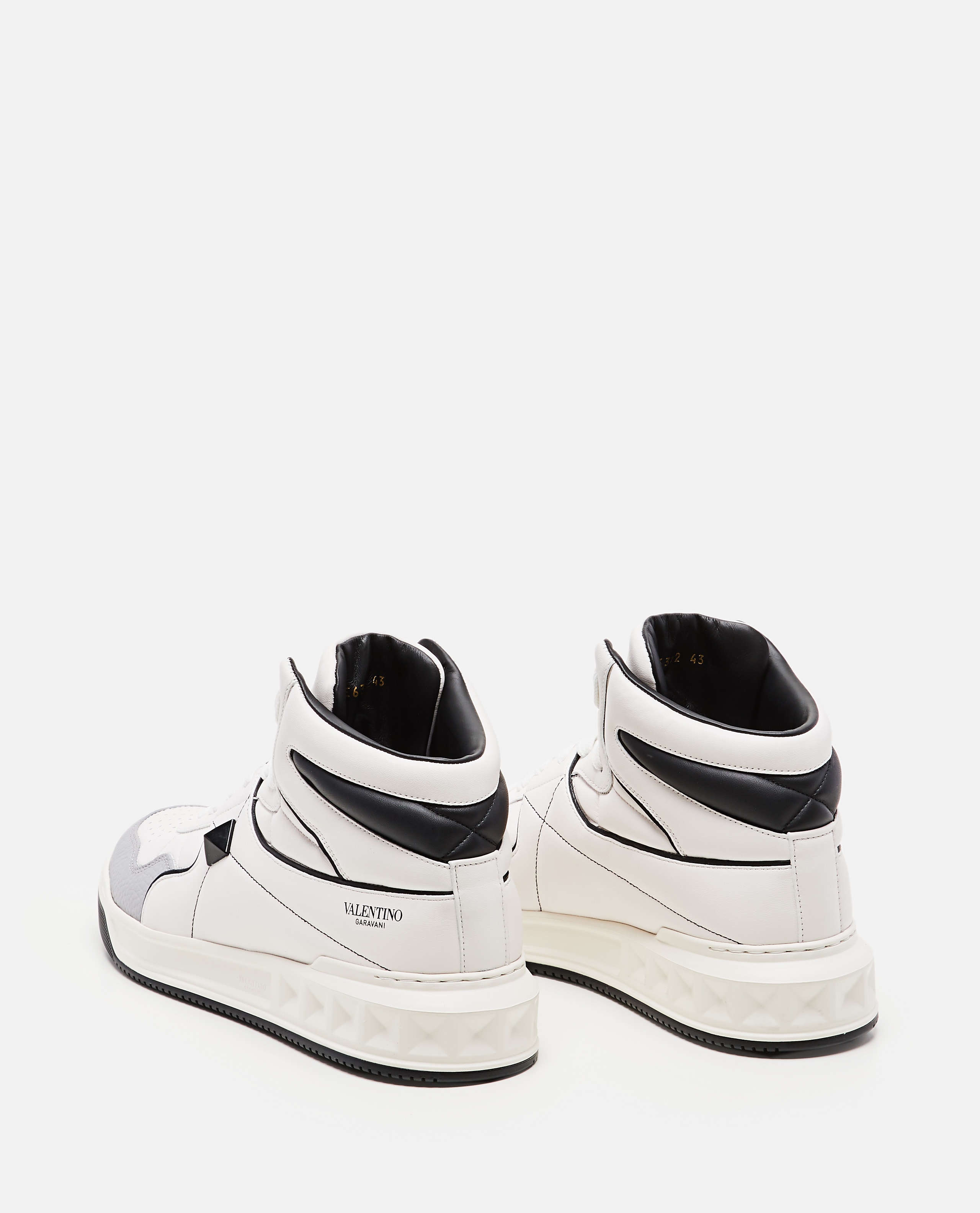 ROMAN STUD  LEATHER SNEAKERS - 3