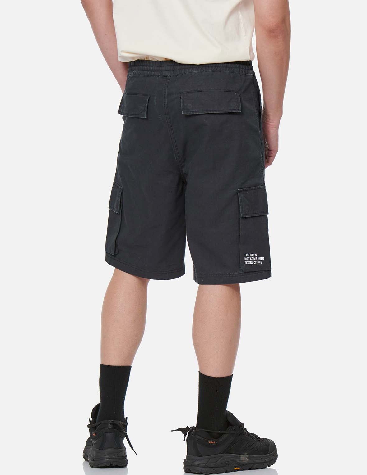 Pigment Washed Cargo Shorts - 4
