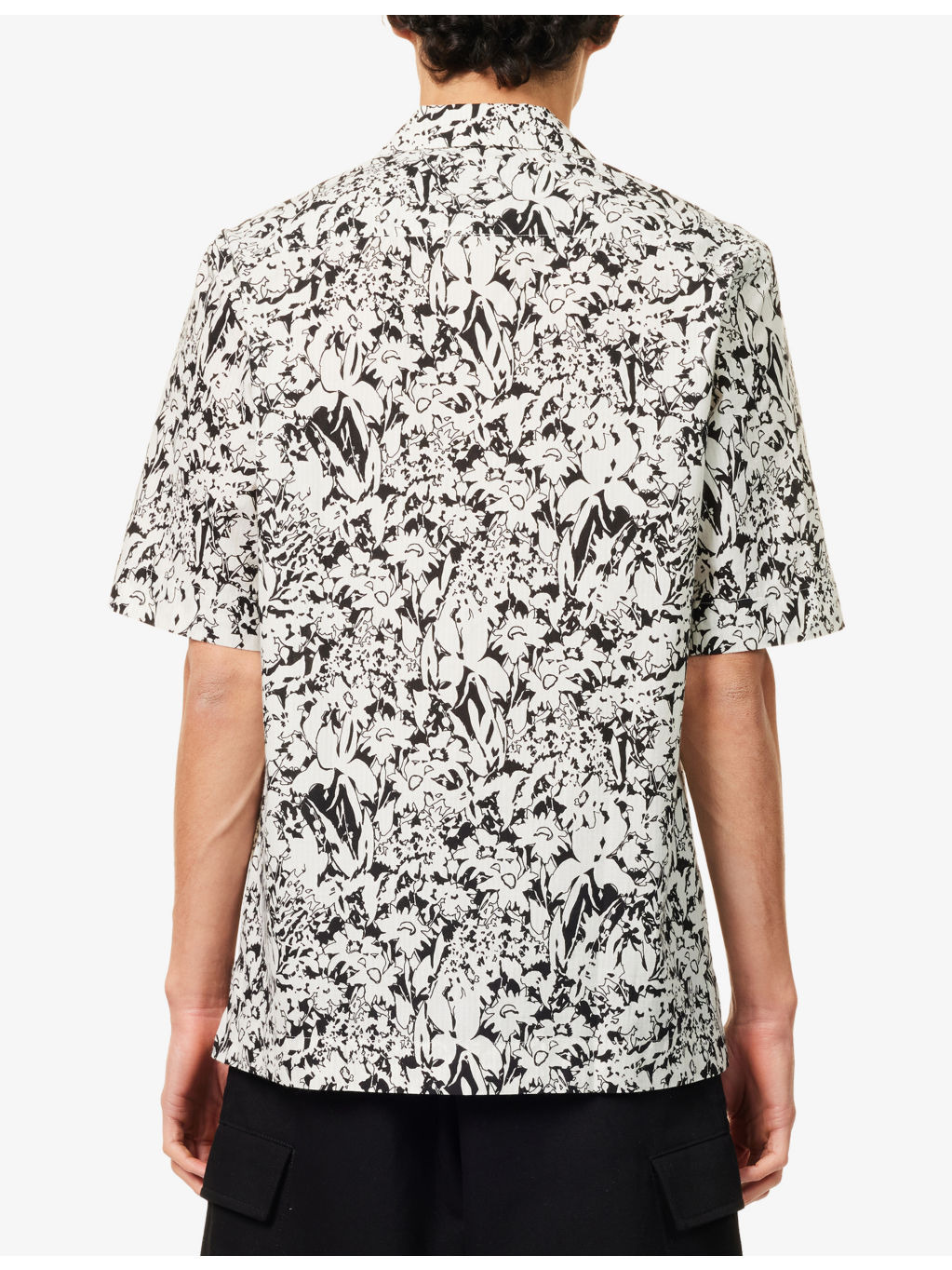Graphic-Print Regular-Fit Cotton Shirt - 4