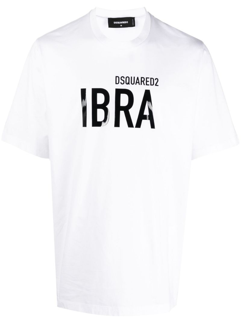 Ibra-print cotton T-shirt - 1