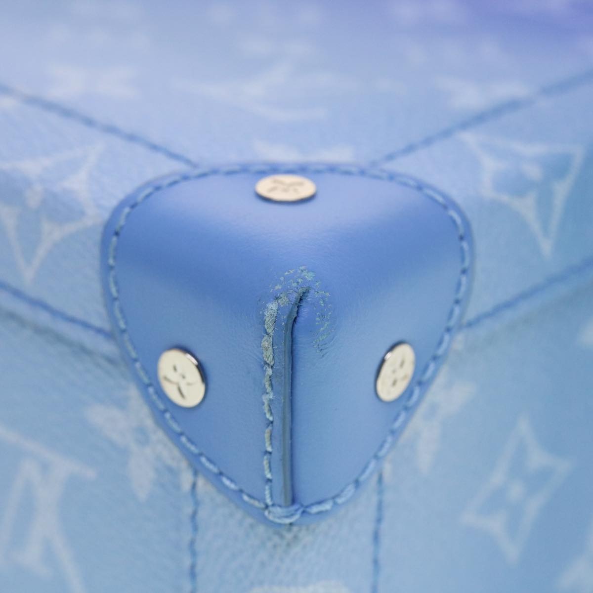 LOUIS VUITTON Monogram Clouds Soft Trunk Shoulder Bag Blue M45430 - 7