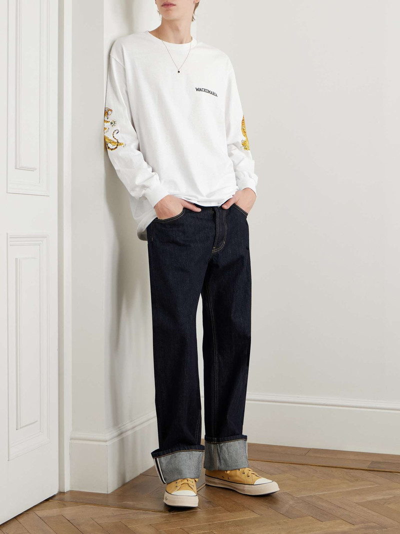 WACKO MARIA + Tim Lehi Logo-Print Cotton-Jersey T-Shirt outlook