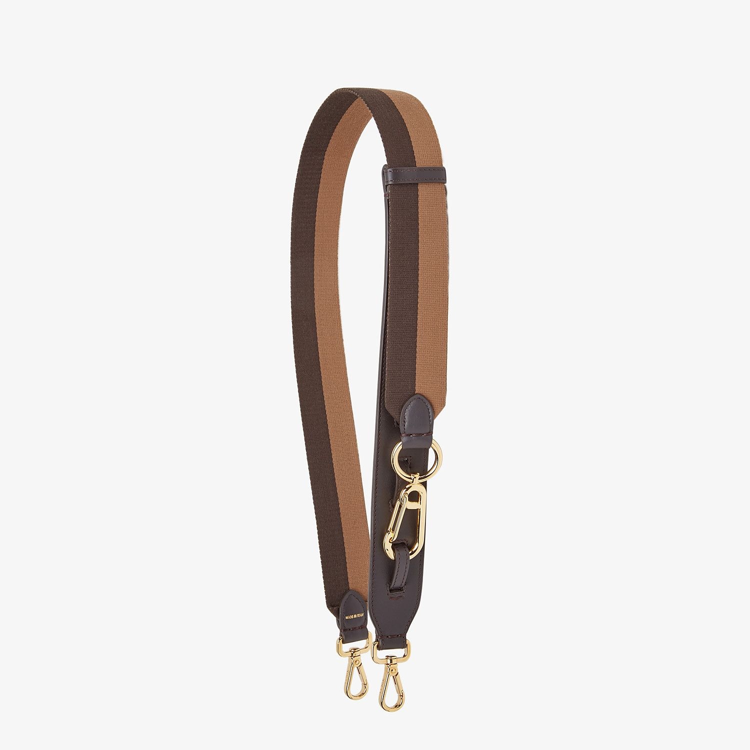 Brown ribbon shoulder strap - 1