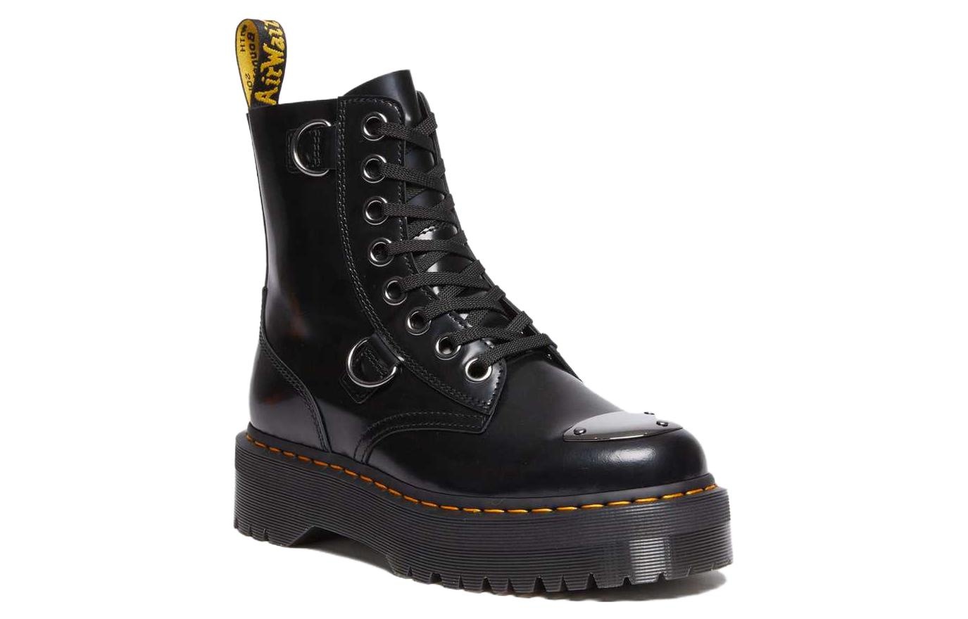 Dr. Martens Jadon Buttero Leather Platform Boots 'Black' 30789001 - 2