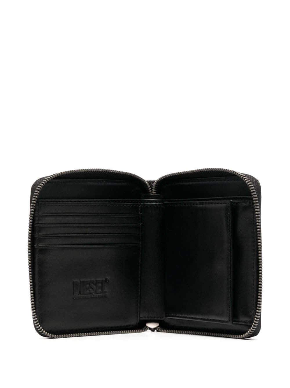 logo-plaque zip-fastening wallet - 3