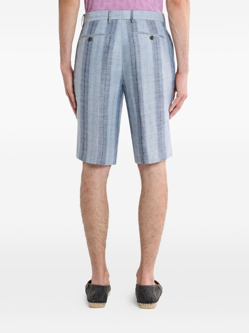 striped linen shorts 3