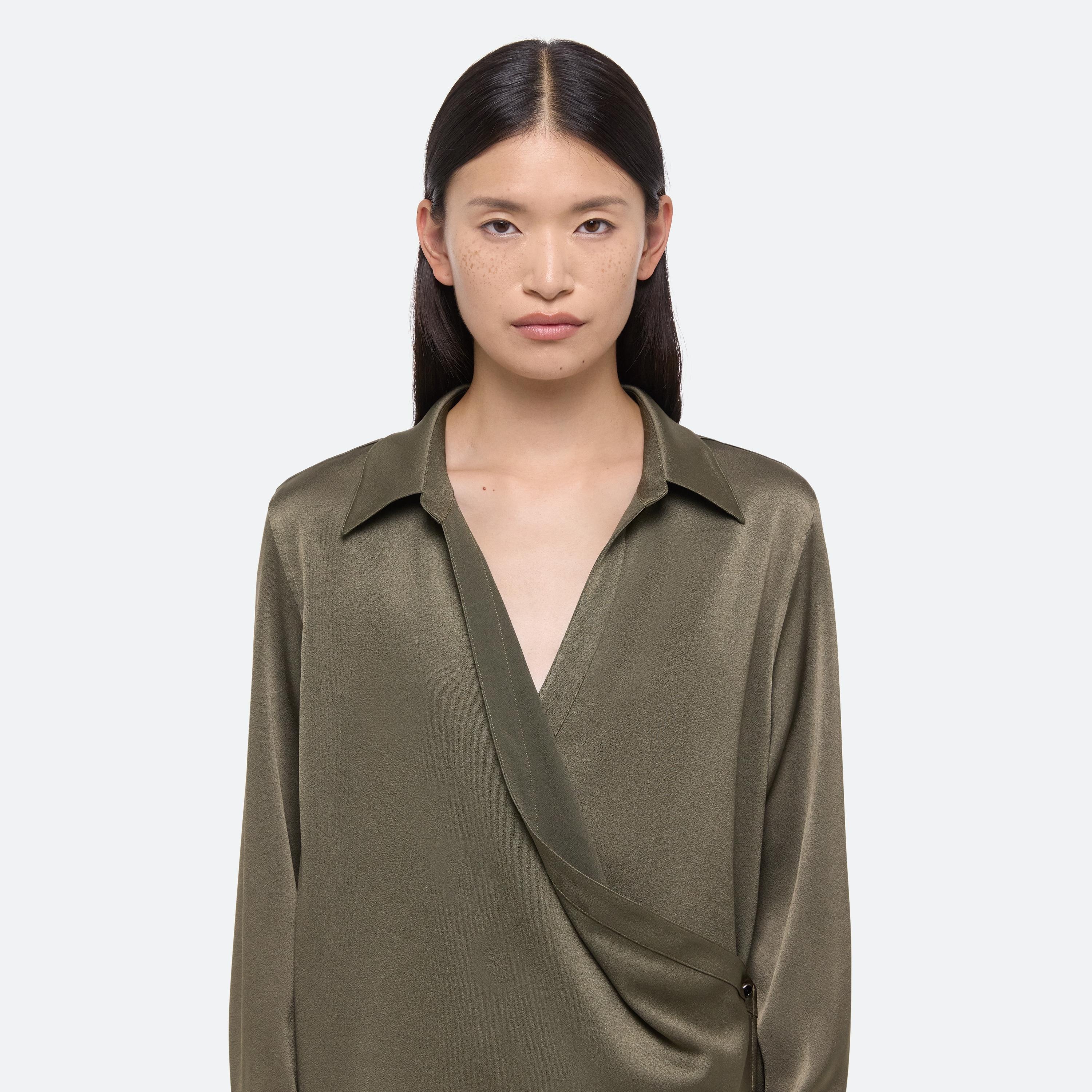 RELAXED WRAP SHIRT - 6