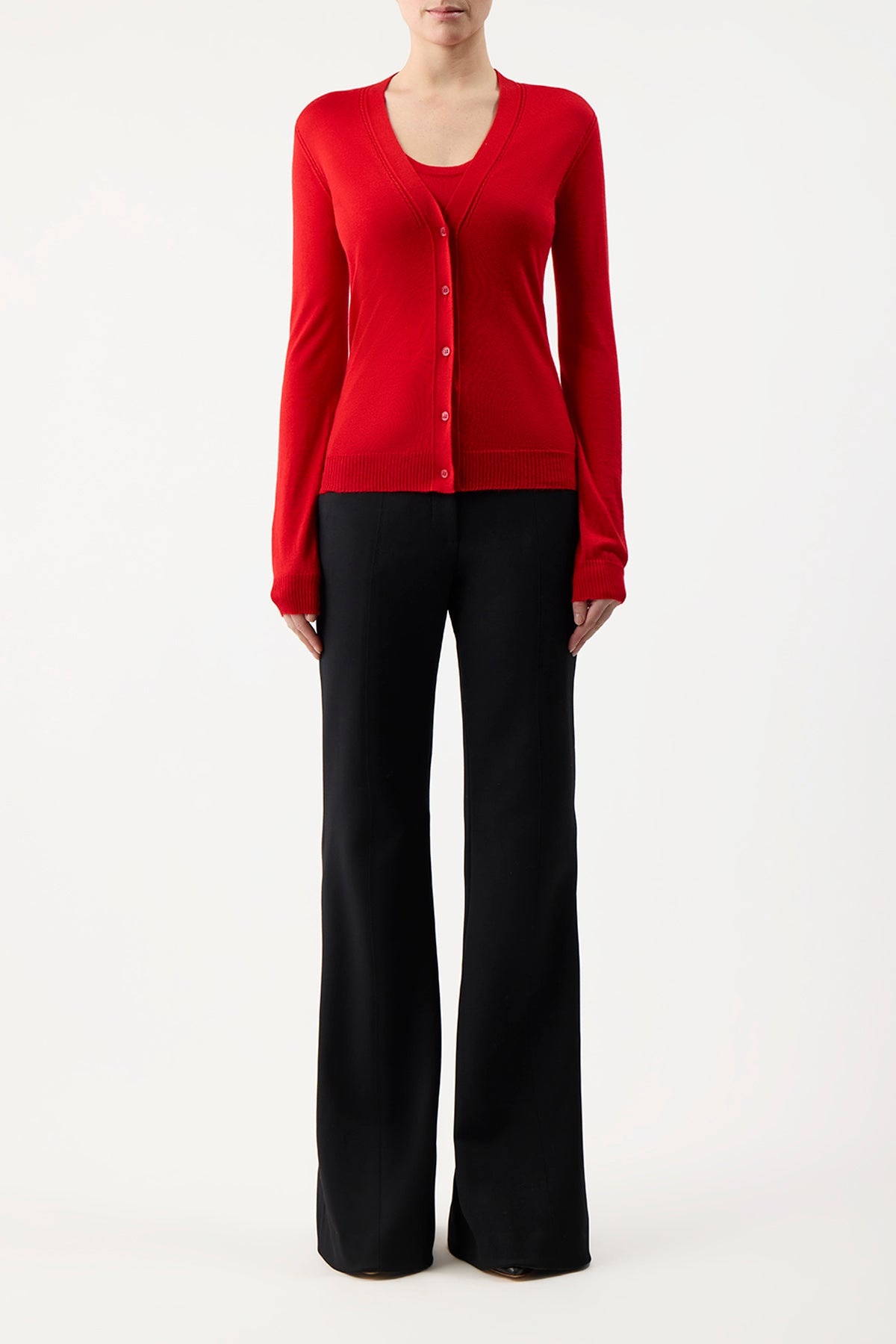 Tori Cardigan in Silk Cashmere - 2