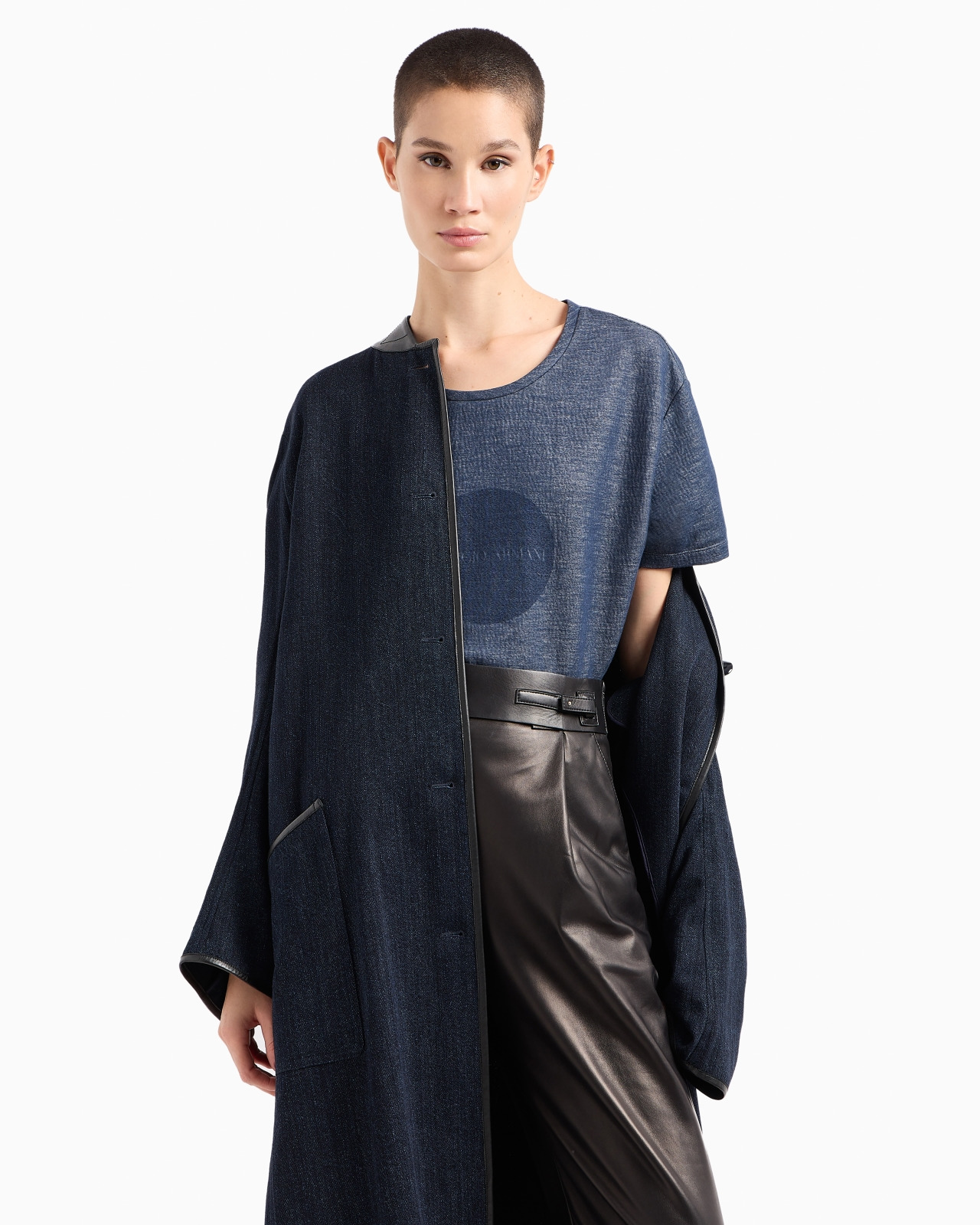 STRAIGHT-CUT, NAPPA-LEATHER TROUSERS - 6
