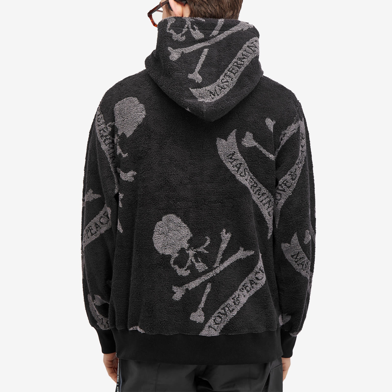 MASTERMIND WORLD Terry Cloth All Over Skull Hoodie - 3