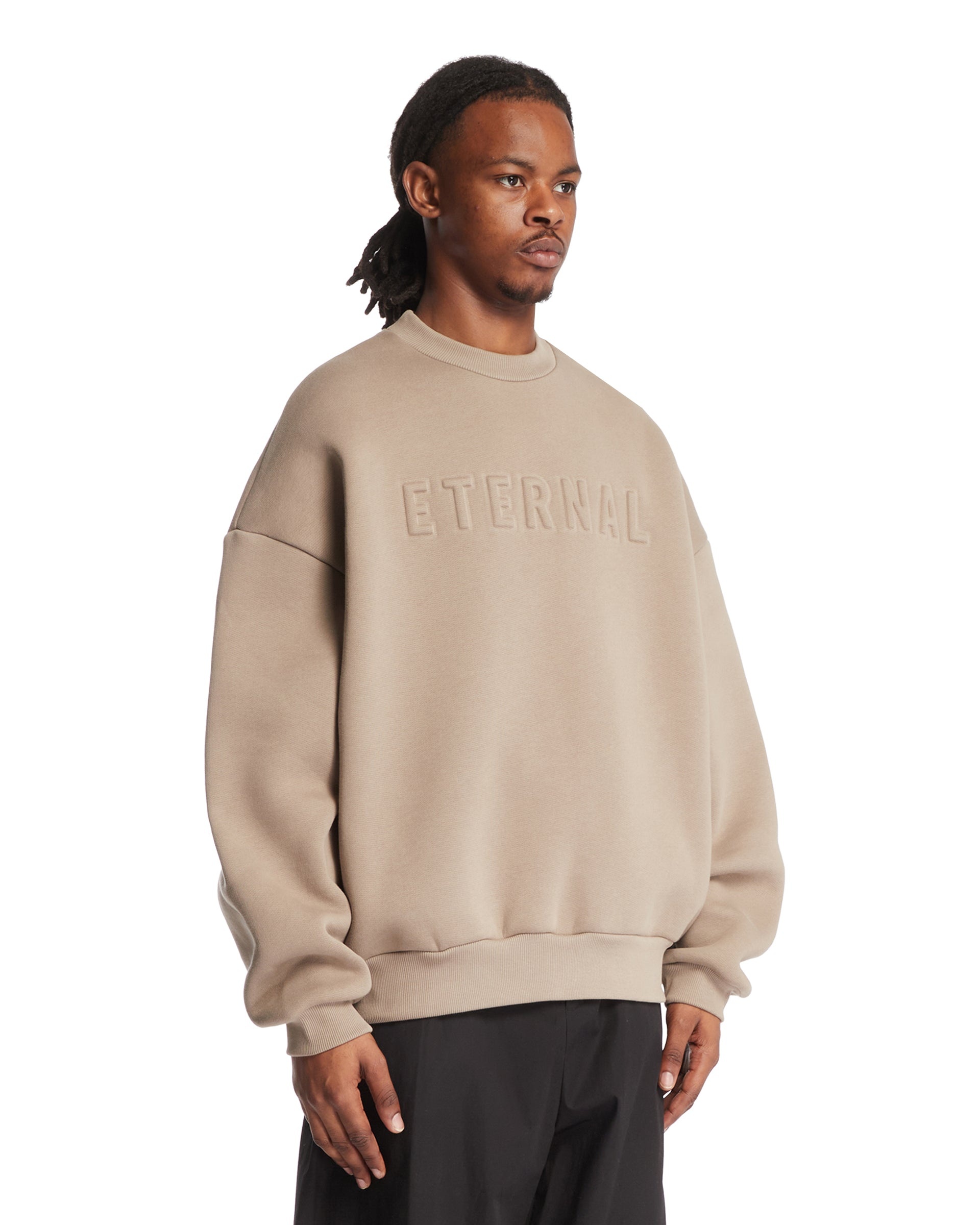 Beige Cotton Sweatshirt - 4